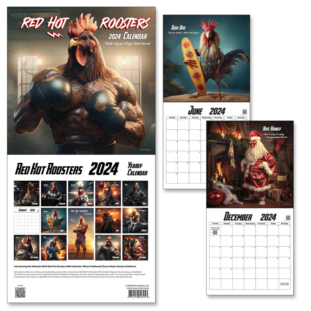 Red Hot Roosters 2024 Chicken Calendar PowerGrow Systems & Utah