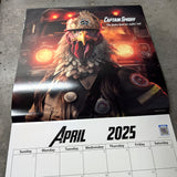 Red Hot Roosters 2025 Chicken Calendar